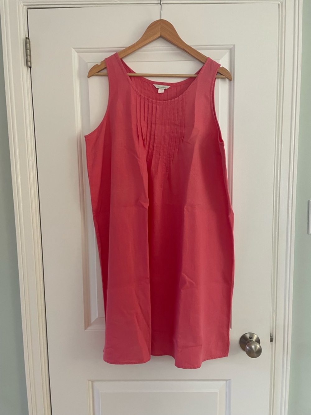 Garnett Hill 100% linen pink sleeveless dress (size 14)